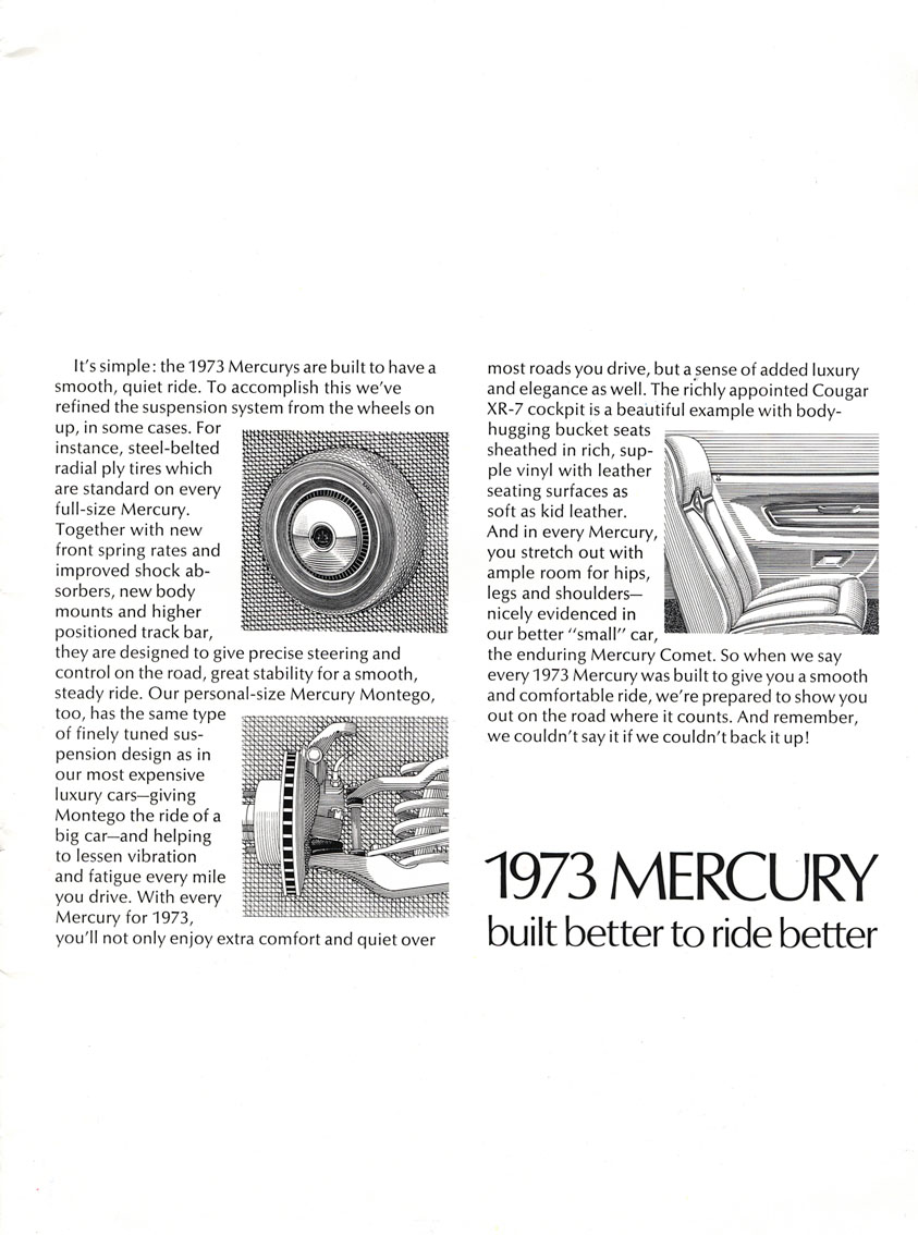 1973 Mercury Full Line Brochure Page 20